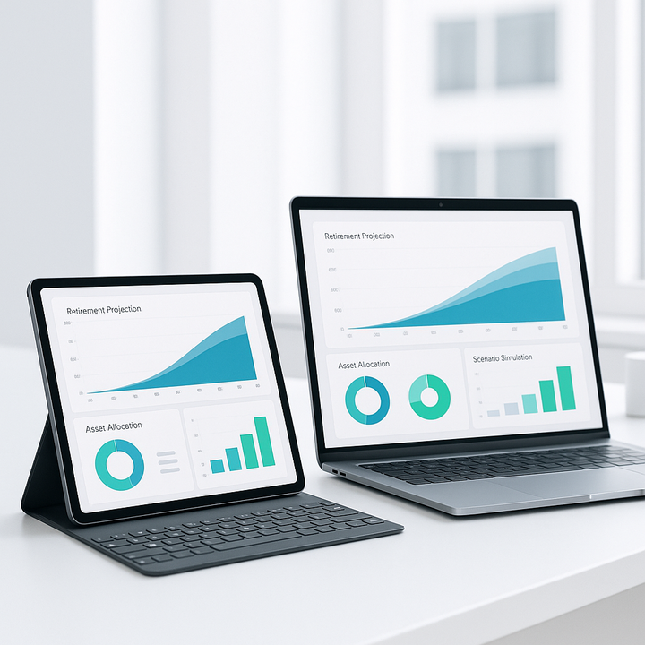 digital tools for retirement planning and projection control